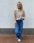 Lena beige jacket - tijdloos en comfortabel design