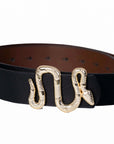Slangen riem goud