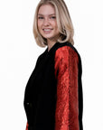 Adele orange blazer