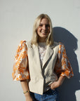 Sofia orange blazer