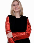 Adele orange blazer