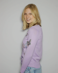 Vlinder purple sweater
