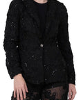 Doorzichtige kant blazer