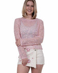Flower skort pink