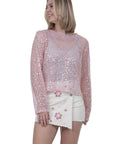 Demi glitter top