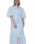 Maxi blue dress